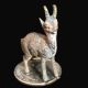 Cold Painted Bronze Micro Miniature Reindeer Antelope Figurine C1890 Metalware photo 6