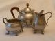 Tudric Liberty And Co.  3pc.  Pewter Tea Set Bcm 01700 Made In England Metalware photo 1