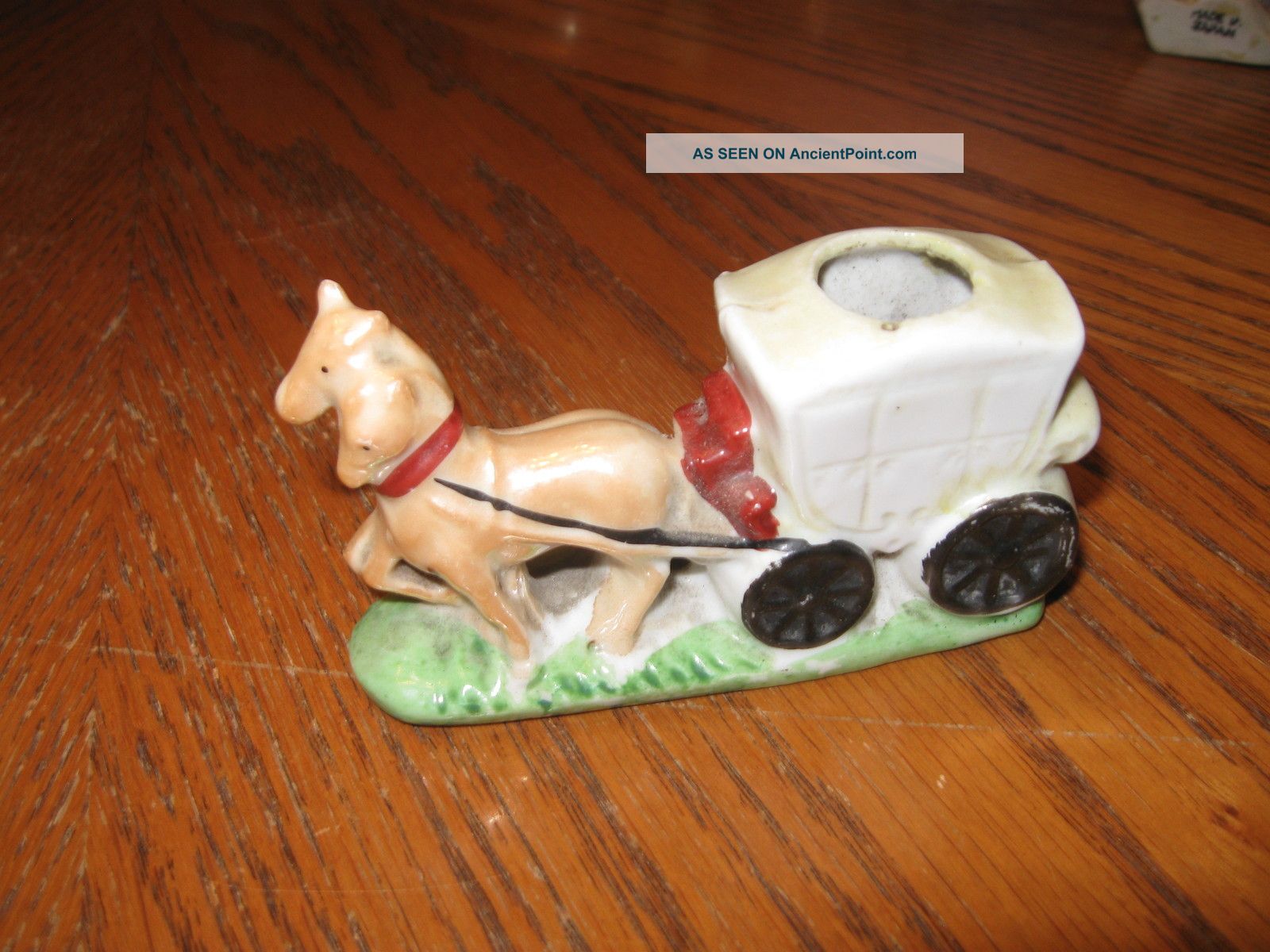 Porcelain Figurine Horses With Carriage Figurines photo