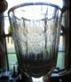 Early Blown & Cut Flint Wine Glass Or Goblet Stemware photo 2
