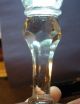 Early Blown & Cut Flint Wine Glass Or Goblet Stemware photo 3