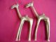 Rare Collectible Estate Antique 2 Brass Camels African Art Early To Mid 1900 ' S Metalware photo 2
