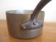 Antique 1930 ' S Matfer Tin Lined Copper & Cast Iron Hand Forged Sauce Pot 2.  5mm Metalware photo 2