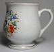 Antique 19th C Staffordshire Tall Mug Tankard Cup W/flowers & Gilt Monogram Mugs & Tankards photo 1