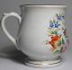 Antique 19th C Staffordshire Tall Mug Tankard Cup W/flowers & Gilt Monogram Mugs & Tankards photo 2