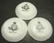 3 Bishop & Stonier Ironstone China White Butter Pats - England Butter Pats photo 1