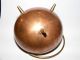 Small Copper Bowl - Copperware - Brass Legs Metalware photo 1