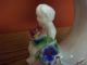 Italian Cherub Sitting On Cornucopia Vase,  Capodimonte Figurines photo 6