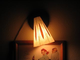 Vintage/antique Authentic,  1950s Swivel Wall Mount Reading Lamp.  Pristine photo
