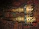 Antique Double Push Up Candlestick Brass Victorian Ornate Metalware photo 3