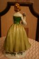 , Antiques Porcelain Figurine Lady In Green. Figurines photo 4