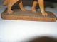 19th C Swiss Carved And Signed Dog Carved Figures photo 3