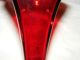 Antique Blood Red Auto Wall Pocket Ruby Red Vases photo 5