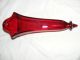 Antique Blood Red Auto Wall Pocket Ruby Red Vases photo 6