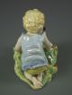 Antique Royal Worcester Doughty Two Babies Child With Dog Figurine Figurines photo 4