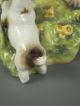 Antique Royal Worcester Doughty Two Babies Child With Dog Figurine Figurines photo 8