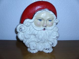 Vintage Cast Iron Santa Claus Christmas Doorstop 50 ' S? photo
