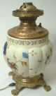 H.  B.  & H.  Electrified Oil Lamp Holmes Booth & Haydens Brass/porcelain Lamps photo 1