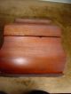 Antique Tea Caddy 1800s American 3 - Sections Plus Insert Wood Box Boxes photo 7