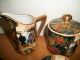 Satsuma Royal Hand Painted Tea Set 5 Place Setting Sauki Gold Creme Sugar Vgc Teapots & Tea Sets photo 10