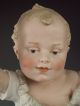 Huge Rare Antique Heubach German Bisque Piano Baby Boy In Shoe Figurine Signed Figurines photo 9