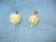 Two Antique Stone Fruit Alabaster Figs Other photo 1