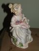 Antique Capodimonte Ceramic Porcelain Lady Girl Figurine Figurines photo 2