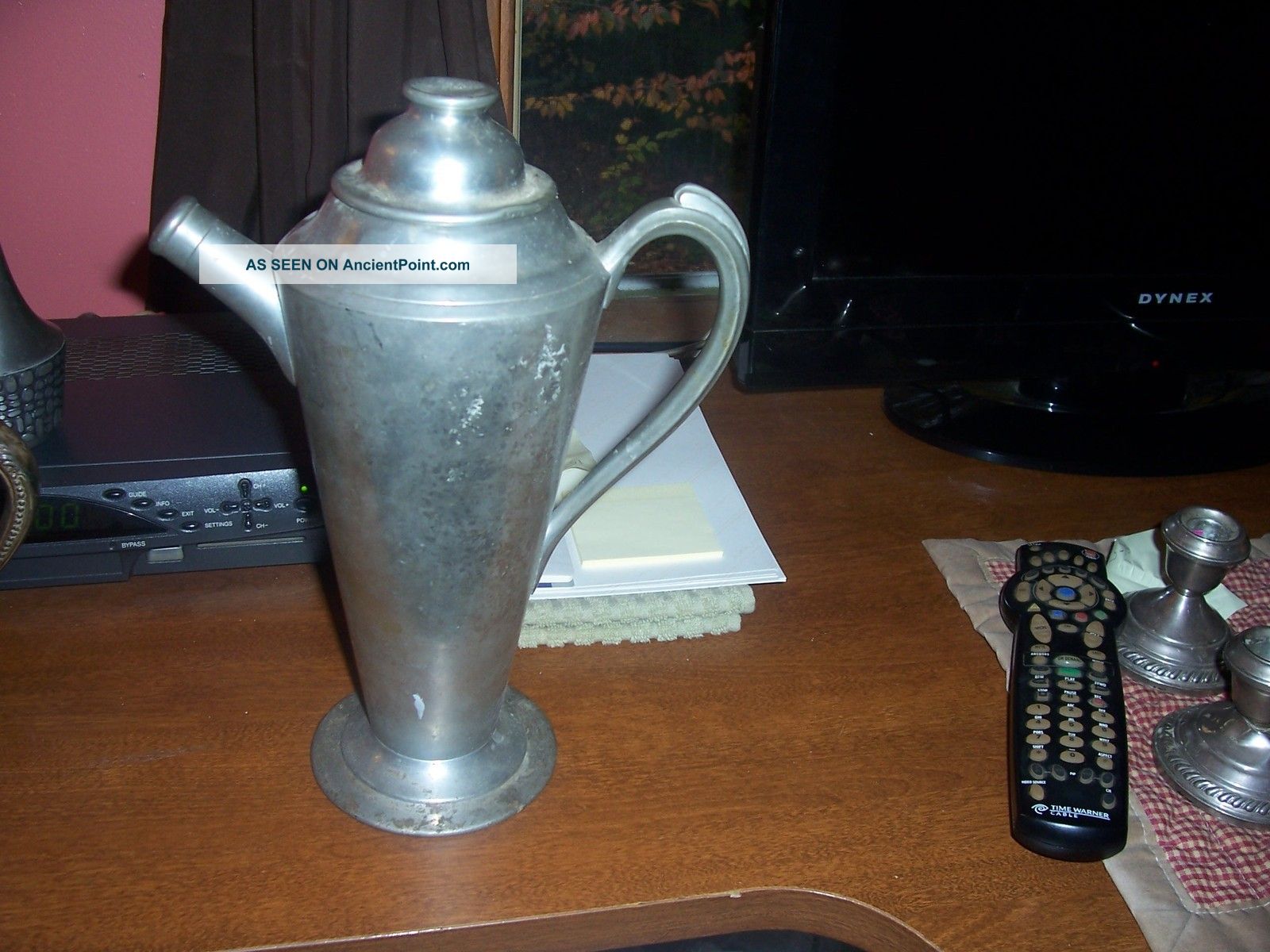 Vintage Pewter Pitcher Metalware photo