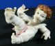 Antique Hand Painted Porcelain Cherub Putto Angel Algora Spain 5 - 9 Figurines photo 10
