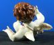 Antique Hand Painted Porcelain Cherub Putto Angel Algora Spain 5 - 9 Figurines photo 1