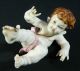 Antique Hand Painted Porcelain Cherub Putto Angel Algora Spain 5 - 9 Figurines photo 2