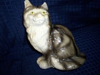 Antique/vintage Cat,  Heavy,  Material Might Be Cement. photo