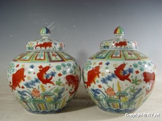 Stunning Ming Style Verte Porcelain Ginger Jar 11 