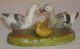 Antique Late Victorian German Bisque Spring Leg Nodder Geese W/goslings Aafa Figurines photo 6
