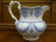 Antique Blue & White 1800 ' S Water Milk Pitcher Wedgwood ? Ridgway Pitchers photo 6