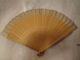 Antique Hand Painted Silk & Wood Decorative Flower Fan Other photo 2