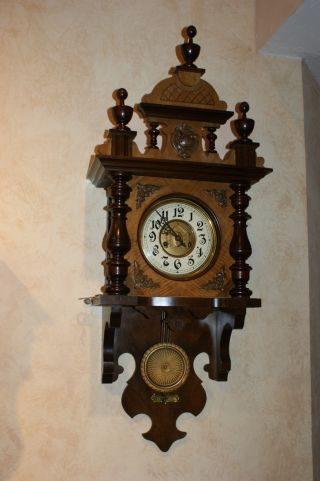 1890 Gustav Becker Swinger Clock photo