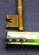 Antique Brass Old Skeleton Key Not A Reproduction Early Jail Prison Keys Rare Other photo 3