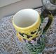 Antique Fancy Lidded Tankard With Raised Child ' S Face And Scroll Work Mugs & Tankards photo 7