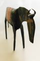 Antique Forged Wrought Iron Horse Primitave Hand Painted Folk Art Handmade Metalware photo 9
