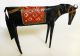 Antique Forged Wrought Iron Horse Primitave Hand Painted Folk Art Handmade Metalware photo 2