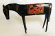 Antique Forged Wrought Iron Horse Primitave Hand Painted Folk Art Handmade Metalware photo 3