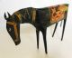 Antique Forged Wrought Iron Horse Primitave Hand Painted Folk Art Handmade Metalware photo 6