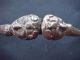 L@@k Unusual Antique Yellow Bronze Clown Nutcracker / Jester ' S Head L@@k Metalware photo 1