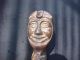 L@@k Unusual Antique Yellow Bronze Clown Nutcracker / Jester ' S Head L@@k Metalware photo 8