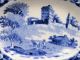 Rare Hackwood Pearlware Historical Staffordshire Toy Platter Monastery 1830 Platters & Trays photo 4