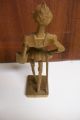 Vtg.  Don Quixote Quijote Wood Carved Carving Folk Art Sculpture Figurine Figure Carved Figures photo 3
