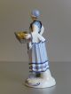 An Antique French Vieux Old Paris Porcelain Cakes Seller Lady Figurine Figure Figurines photo 1