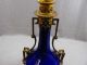 Antique Oil Lamp Porcelain & Brass Lamps photo 4