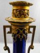 Antique Oil Lamp Porcelain & Brass Lamps photo 7